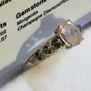 Morganite & Champagne Diamond